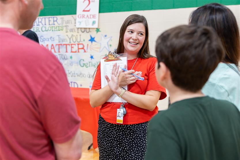 People enjoy back to school night